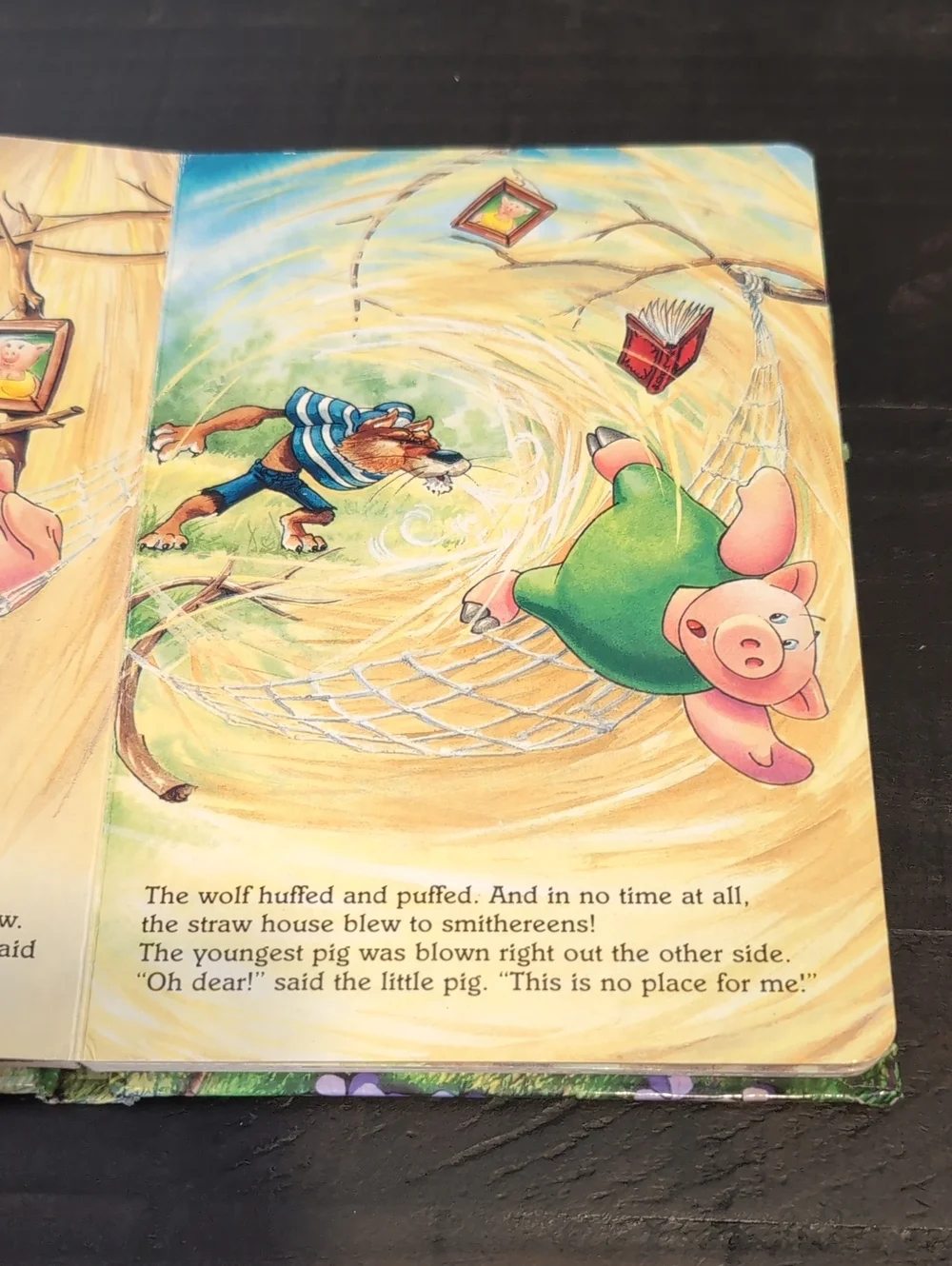 Vintage 1994 The Three Little Pigs Board Book Childrens Fairy Tale Storybook - Picture 8 of 16